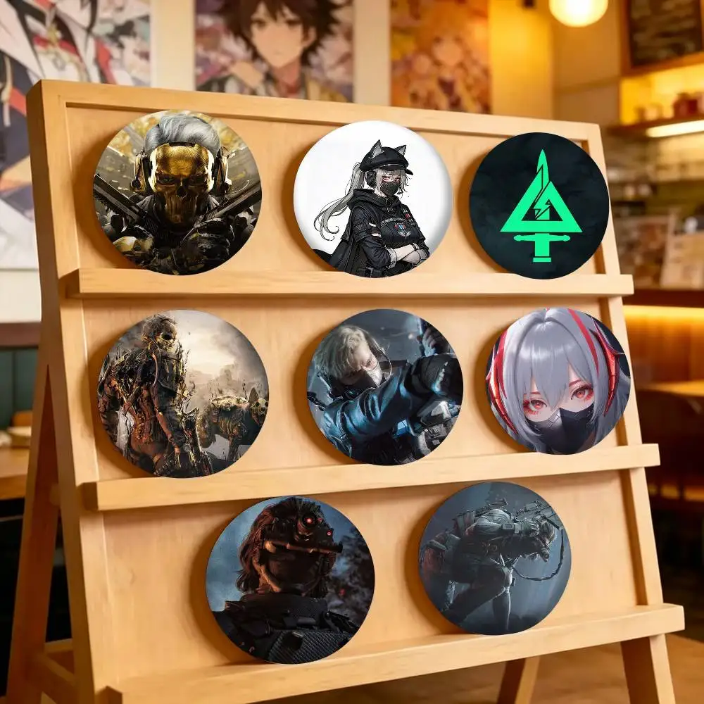 Hot Game Delta O-Ops 25mm 32mm 44mm 58mm 75mm Brooches Badges Pins for Accessories Gift