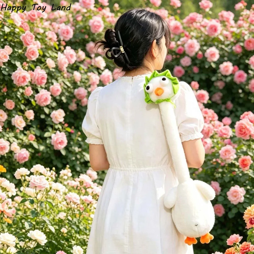 Cute Pink Pig Shoulder Bag Soft Adorable Cartoon Turtle Handbag Adjustable Straps Lightweight Duck Plush Crossbody Bag Girls