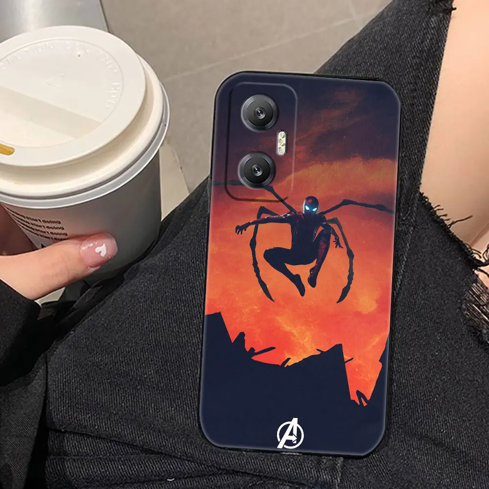 Marvel Iron Man Spider-man Phone Case For Infinix TECNO POP SPARK SMART 5 6 7 8 CAMON 15 16 17 20 20C Pro 5G ITELS23 Case Funda