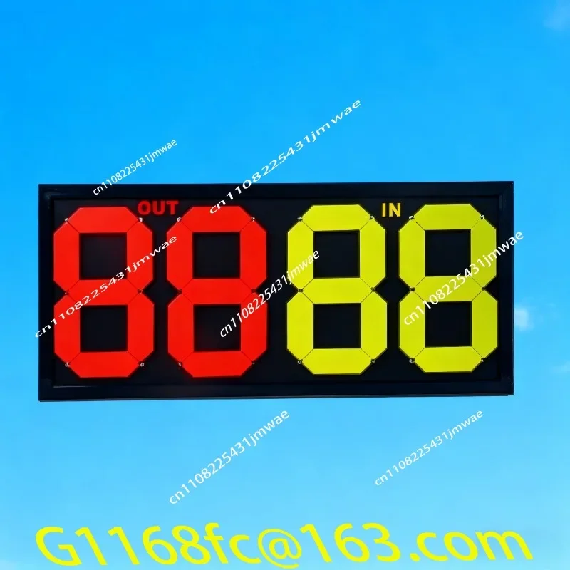 Football Substitution Board Double-sided Display Manual Football Player Substitution Board 4 Digital Football Scoreboard part