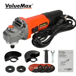 ValueMax 750W Electric Angle Grinder 125mm 220V Corded Grinding Machine Grinding Polishing and Cutting Machine Repair Power Tool