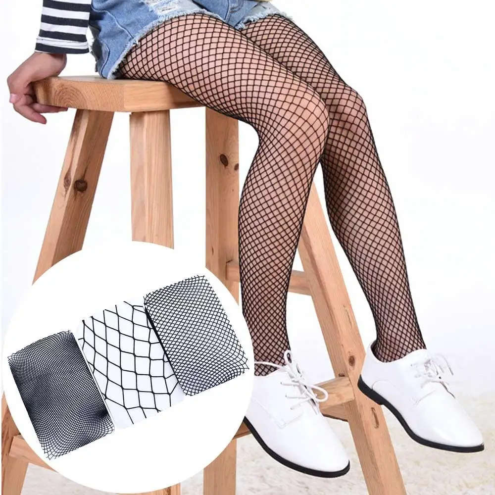 Black Kids Girls Stockings Fishnet Stockings Tights Pantyhose