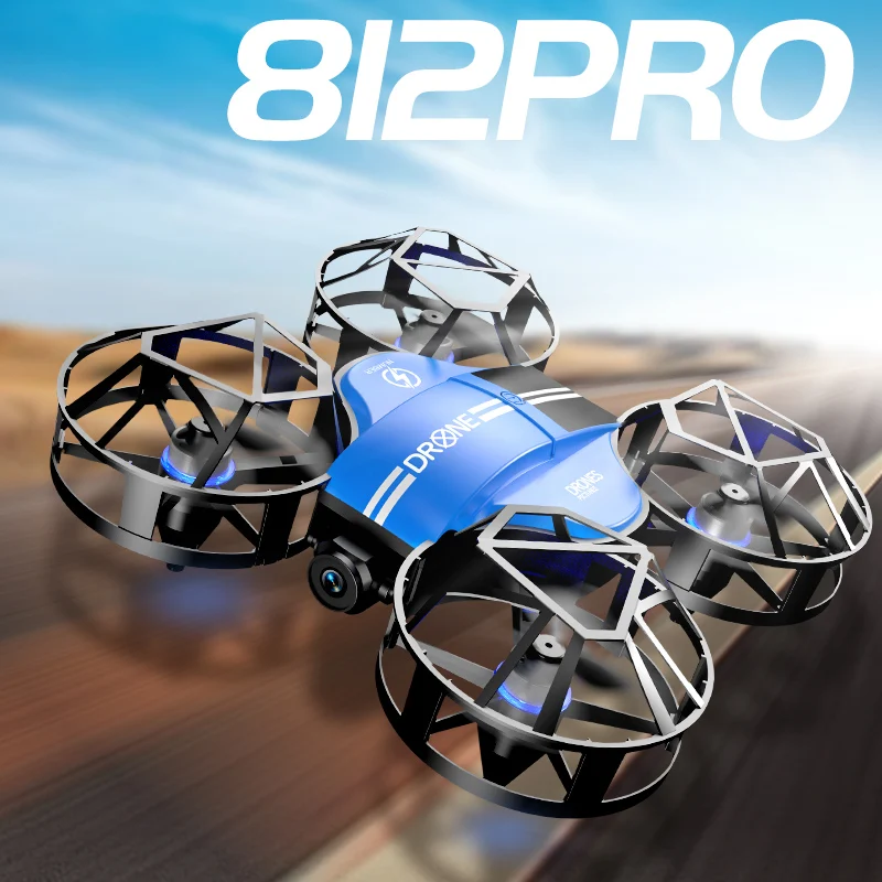 DWI NEW 812PRO Drone profession HD aerial drone 360° protection  Camera with WiFi FPV RC Drone Height Keep  Helicopter Kids Toys