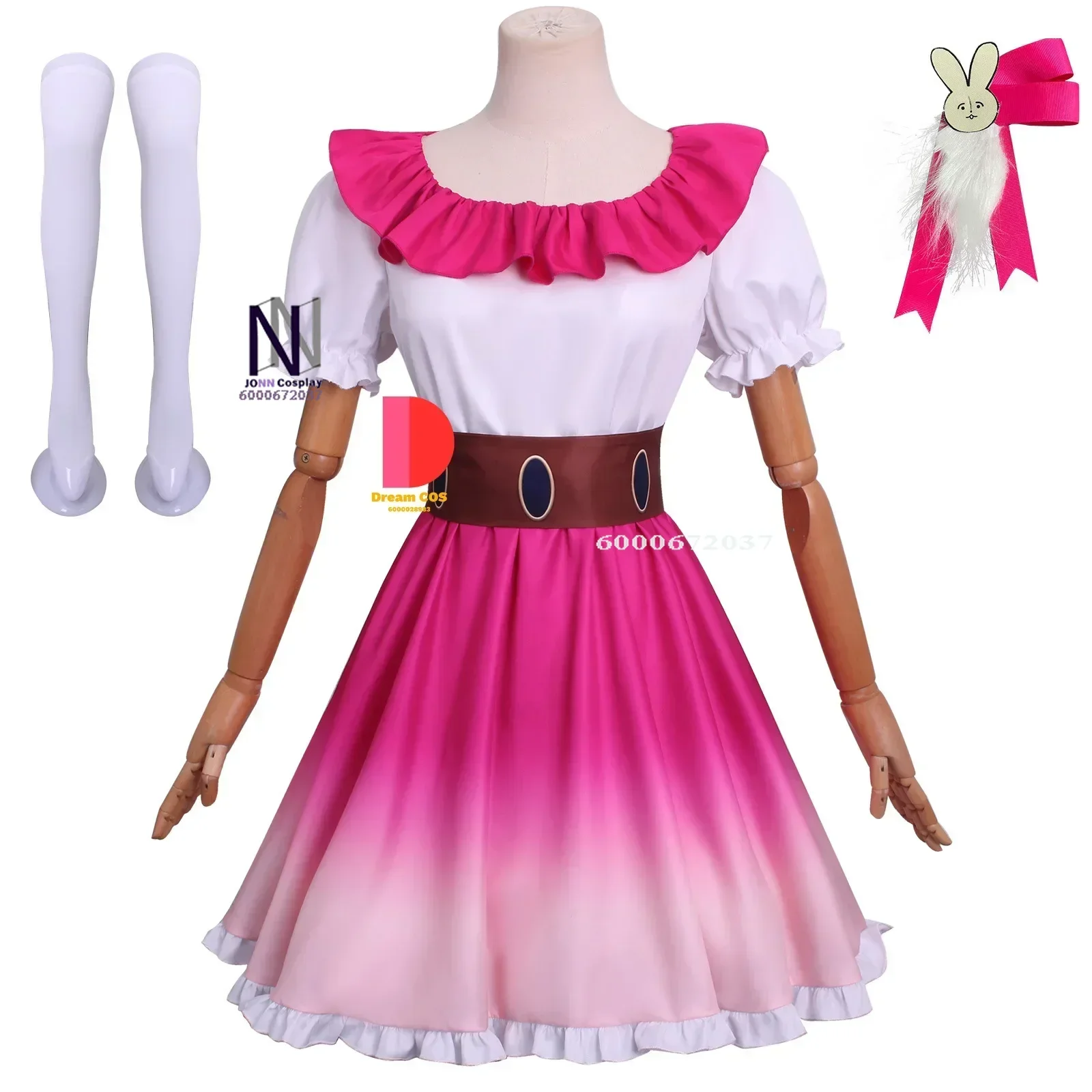 

Anime Oshi No Ko Hoshino Ai Cosplay Idol Halloween Role Play Outfit Cute Lolita Dress Wig Faux Leather Suit Party New Arrival