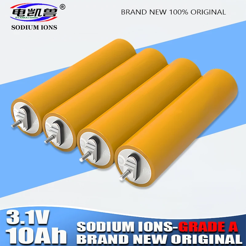 

Grade A 3.1V 10Ah Sodium-Ion battery 20c Discharge Cell for 4S 12V 24V Motorcycle Car motor batteries modification Inverter