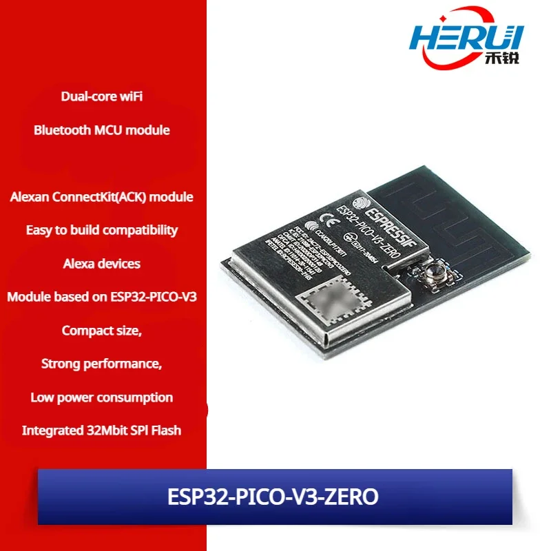 

ESP32-PICO-V3-ZERO(4MB) Dual core WiFi& Bluetooth MCU module Internet of Things wireless module