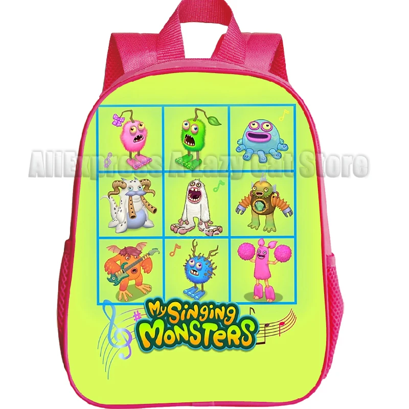 Sac à dos My Singing Monsters pour enfants, jeu d'horreur, sacs d'école pour garçons et filles, cartable pour tout-petits, sac de livre pour enfants, cadeau pour la maternelle