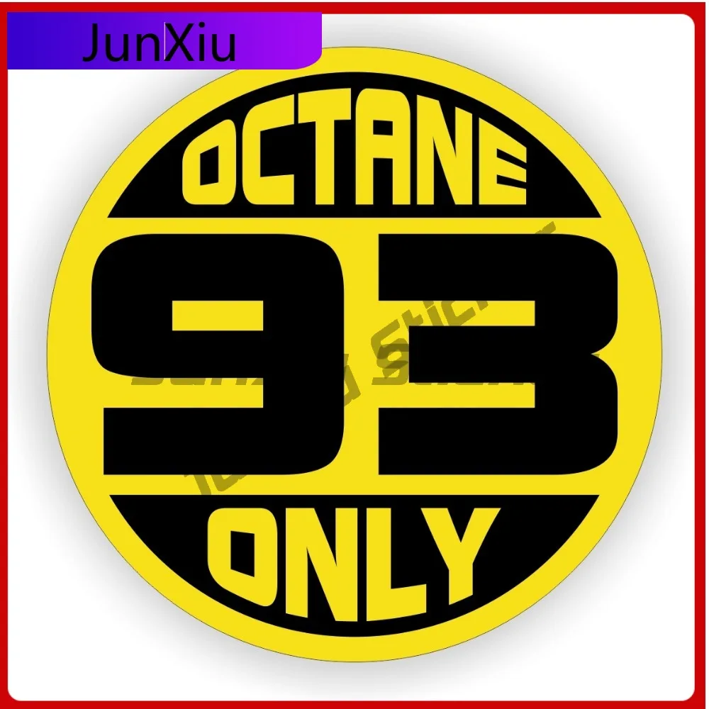 

Виниловая наклейка на топливную дверь, только 93, этикетка для газового насоса, окклюзия, царапины, аксессуары, декоративные наклейки, наклейка на передний бампер