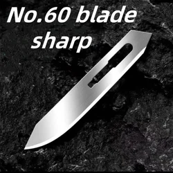 60 # blade 7CM sharp non-medical surgical blade stainless steel outdoor portable art express carving knife