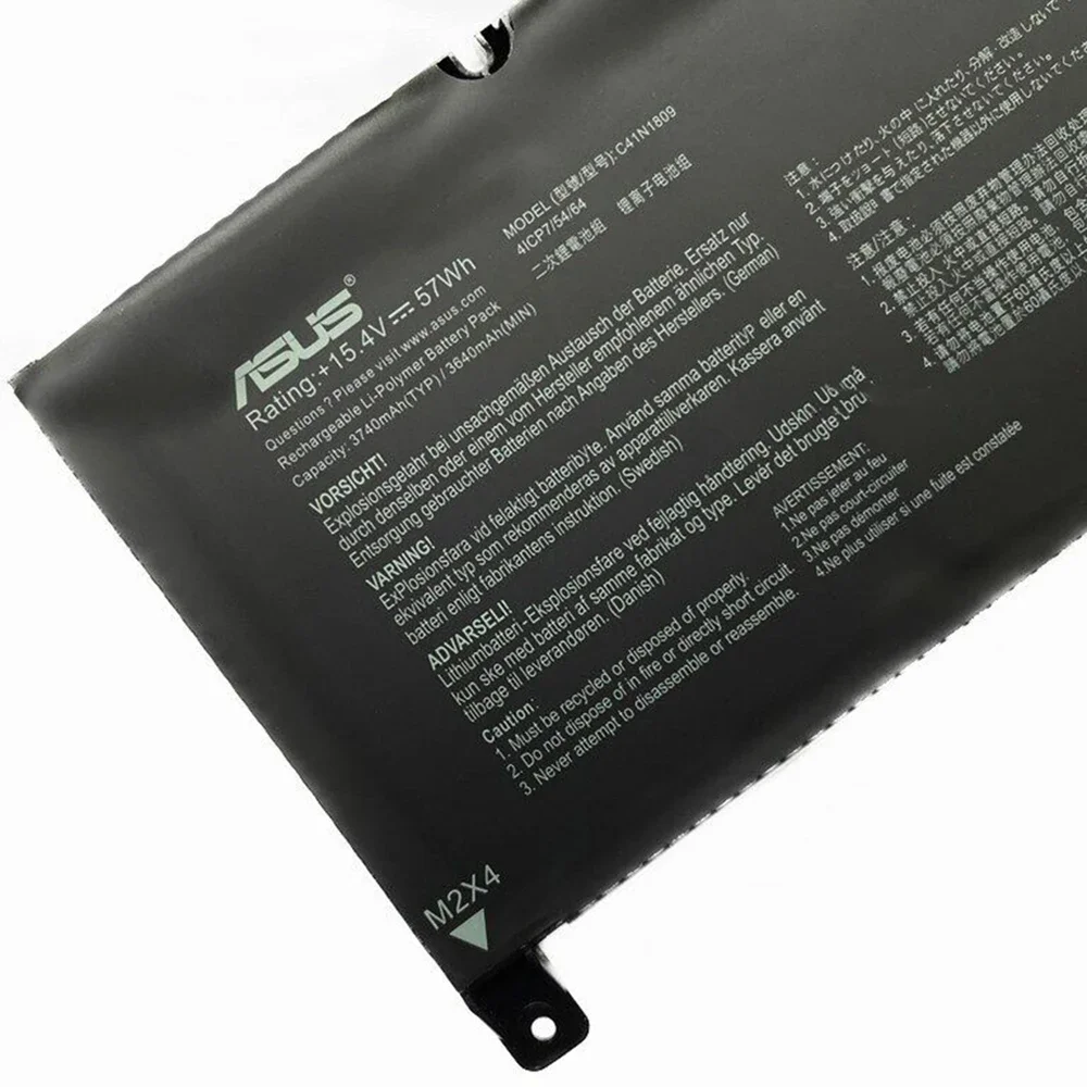 New  Original C41N1809 15.4V 57Wh Laptop Battery for Asus Zenbook UX562FD UX562FN Q536FD Q536F 0B200-03070000 4ICP7/54/64