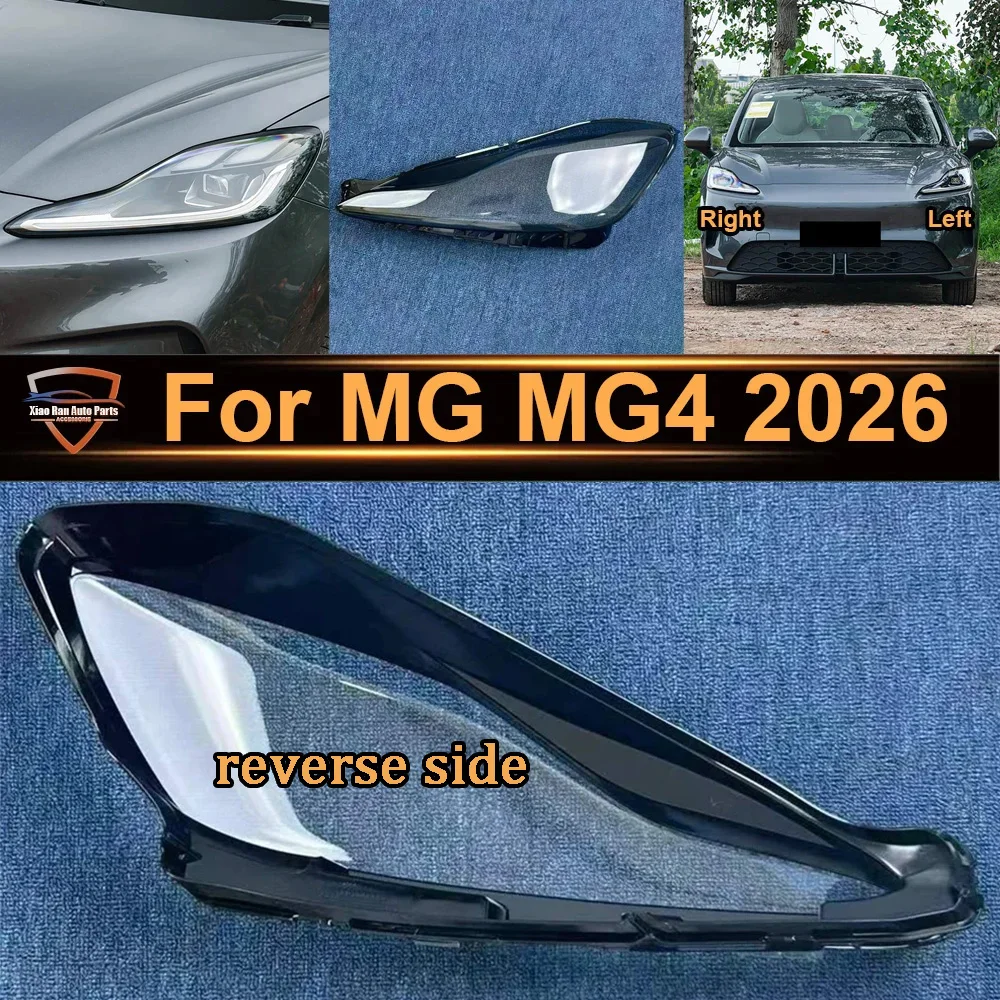 

Car Products For MG MG4 2026 Front Headlight Cover Transparent Mask Headlamp Lamp Shell Replace Original Lampshade Plexiglass