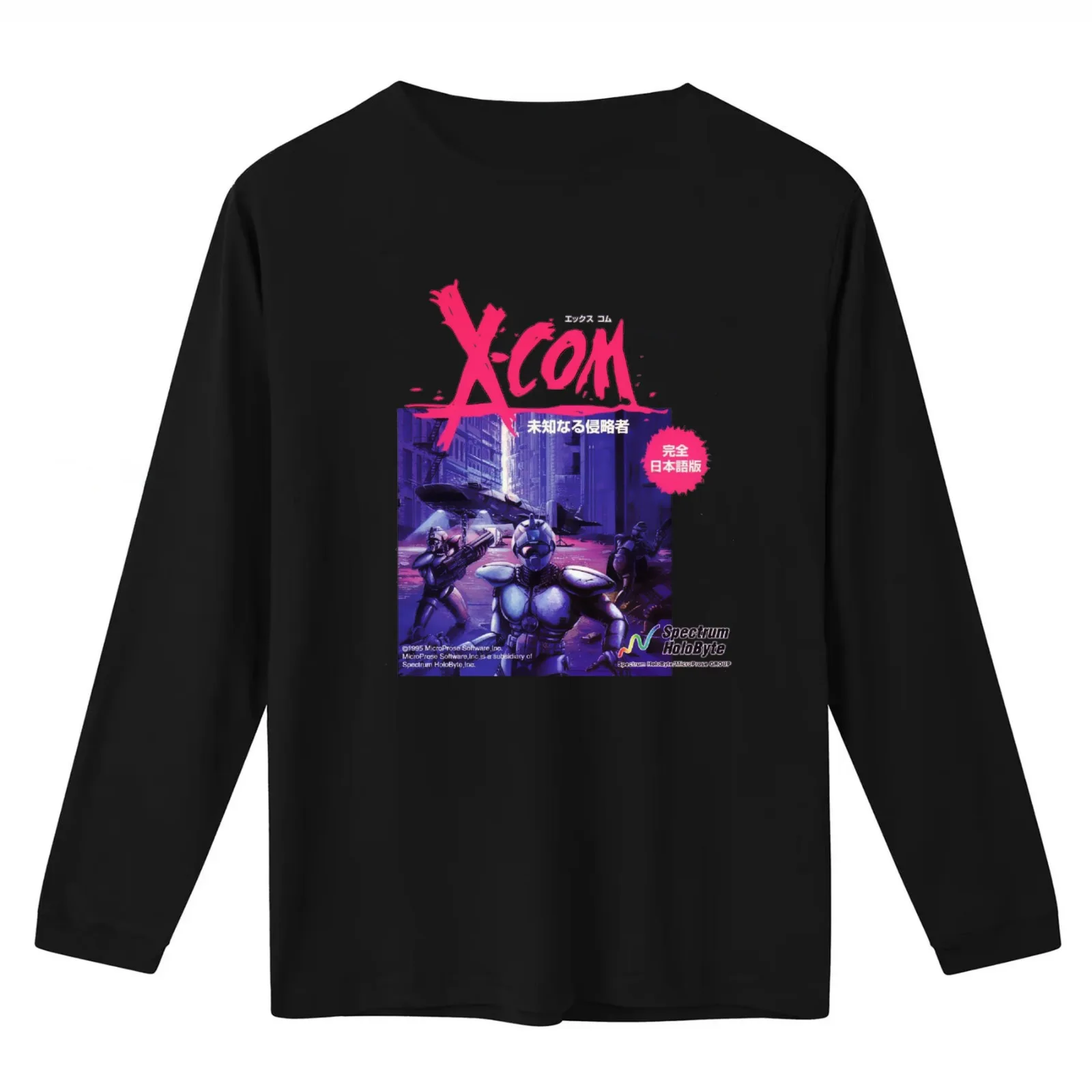 XCOM: UFO Defense Japanese Ver. T-Shirt Summer Casual Cotton Tee Oversized Streetwear Tops Vintage Graphic Print 100% Cotton