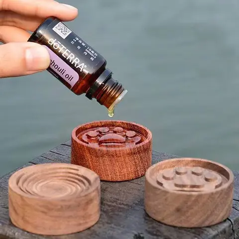 나무 에센셜 오일 아로마 테라피 디퓨저 나무 디퓨저, 친환경 향수 확산 나무 휴대용 상자 아로마 테라피