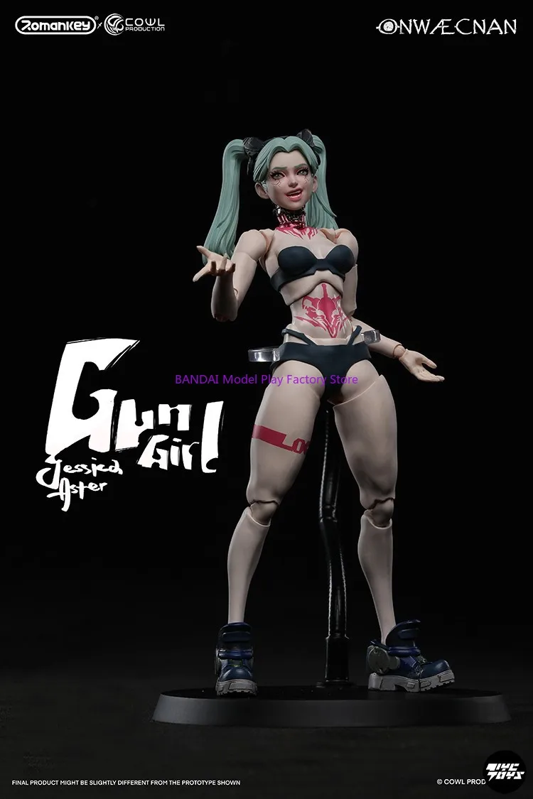 متوفر 2025 Q2 روماني X COWL 1/12 بندقية فتاة جيسيكا عمل الشكل 6 ''أنثى الجندي تمثال مجموعة كاملة نموذج تحصيل
