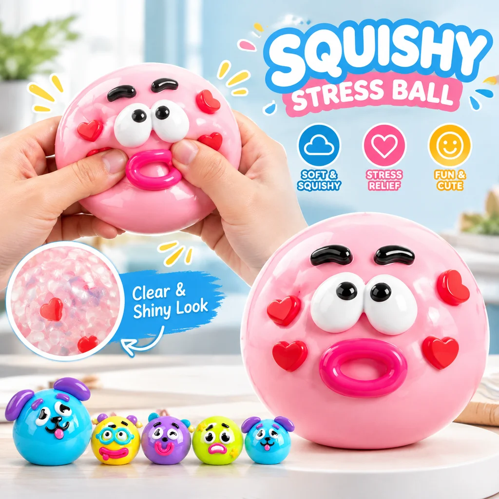 Squishy Dog Face Swap Soft Toy Slow Rising Stress Relief Fidget Cute Puppy Face Changing Squishies Unique Gift for Kids Adults