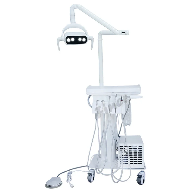 Beau-ty LED lamp veterinary dentals equipment scaler handpiece portable unit built-in Air Compressor