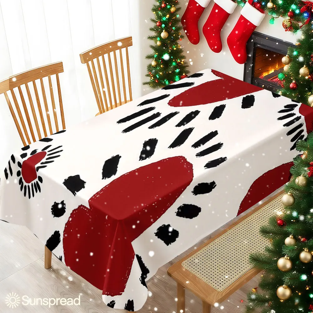 Illustration Love Table Cloth Waterproof Tablecloth Spill Proof Table Cloth, Wipe Clean Table Cloth for Dining Camping
