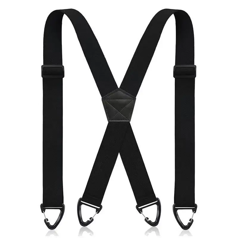 Men's Elastic Suspenders Solid Color