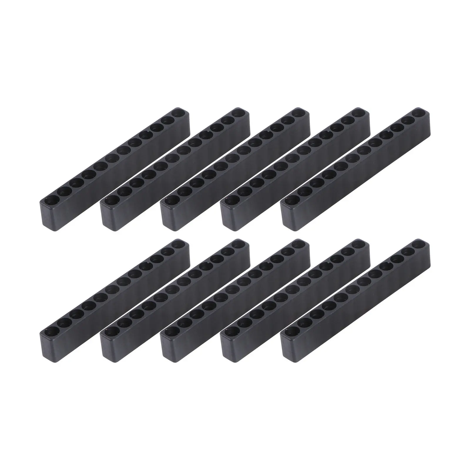 

Набор из 10 кейсов для 12-портовых держателей бит, сверхпрочный пластиковый органайзер для бит 6,35 мм, для аккуратного хранения инструментов, без царапин, идеально подходит для мастерской