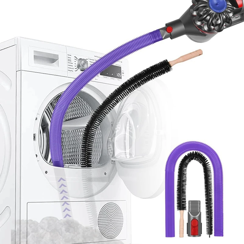 เครื่องเป่า Vent ชุดทําความสะอาด & เครื่องเป่า Lint แปรงสําหรับ Dyson V7 V8 V10 V11 V12 V15, ยืดหยุ่น Lint Remover สิ่งที่แนบมาท่อ