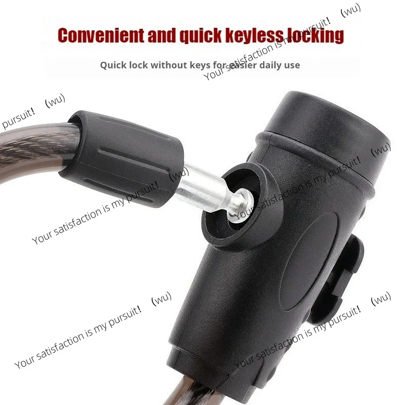 2pcs Heavy-duty motorcycle chain lock 80cm metal anti-theft bicycle lock comes with 2 keys