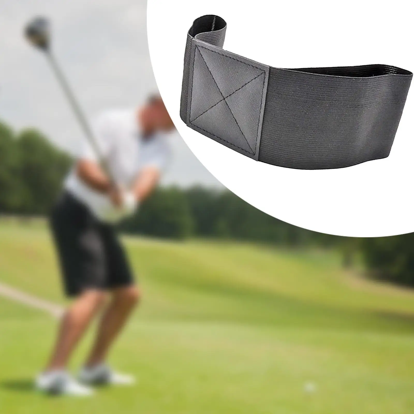 Golf Swing Trainer Band Practical Posture Correction Alignment Practice Swing Correcting Arm Band for Beginners Golf Accessories