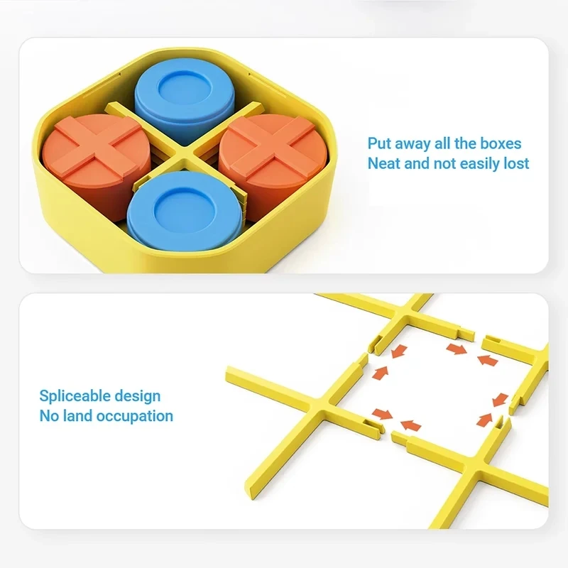 Giiker 슈퍼 TIC-TAC-TOE 볼트 체스 퍼즐 장난감, 컴팩트 및 휴대용 가족 보드 게임 체스 장난감, 어린이 선물