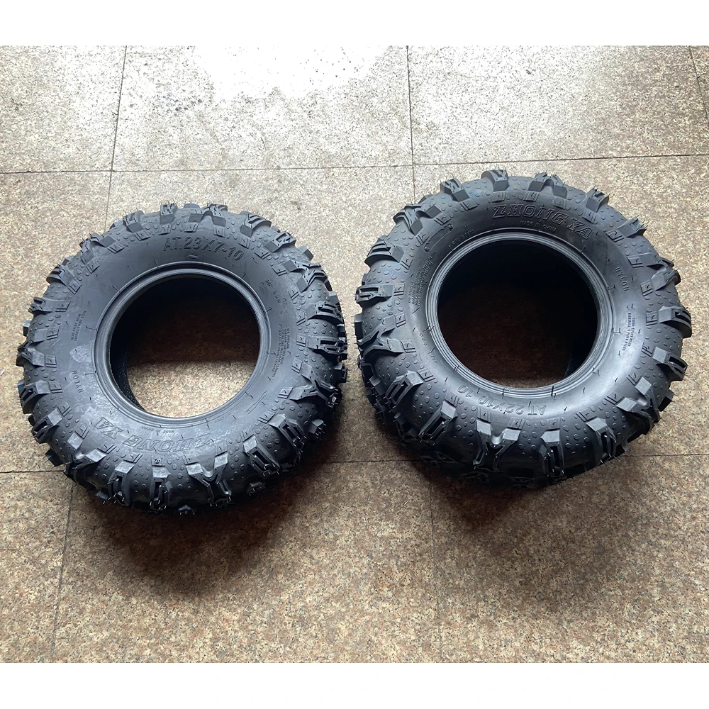 ATV 23X7-10 front tire 22x10-10 rear tire for four wheel vehcile motorcycle 50cc 70cc 110cc 125cc Small ATV 10'' Wheels tyre