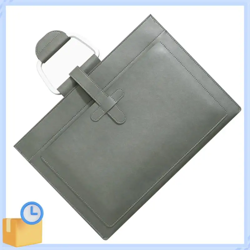 Popular A4 Leather Document Bag Envelope Document Holder Quality PU Leather Document Pouch Document Organizer File Bag