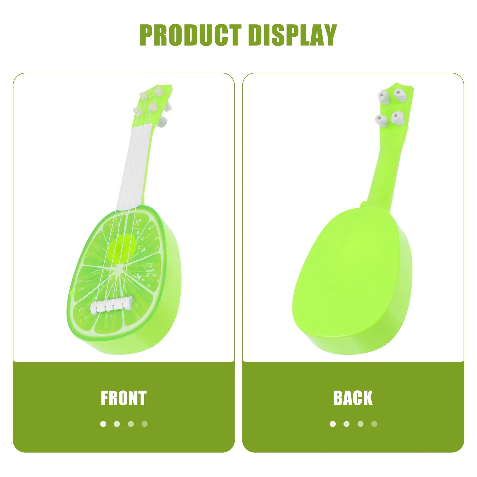 2024 New Mini Simulation Fruit Ukulele Plastic Stringed Instruments Children Toys Beginner Mini Simulation Enlightenment Puzzle