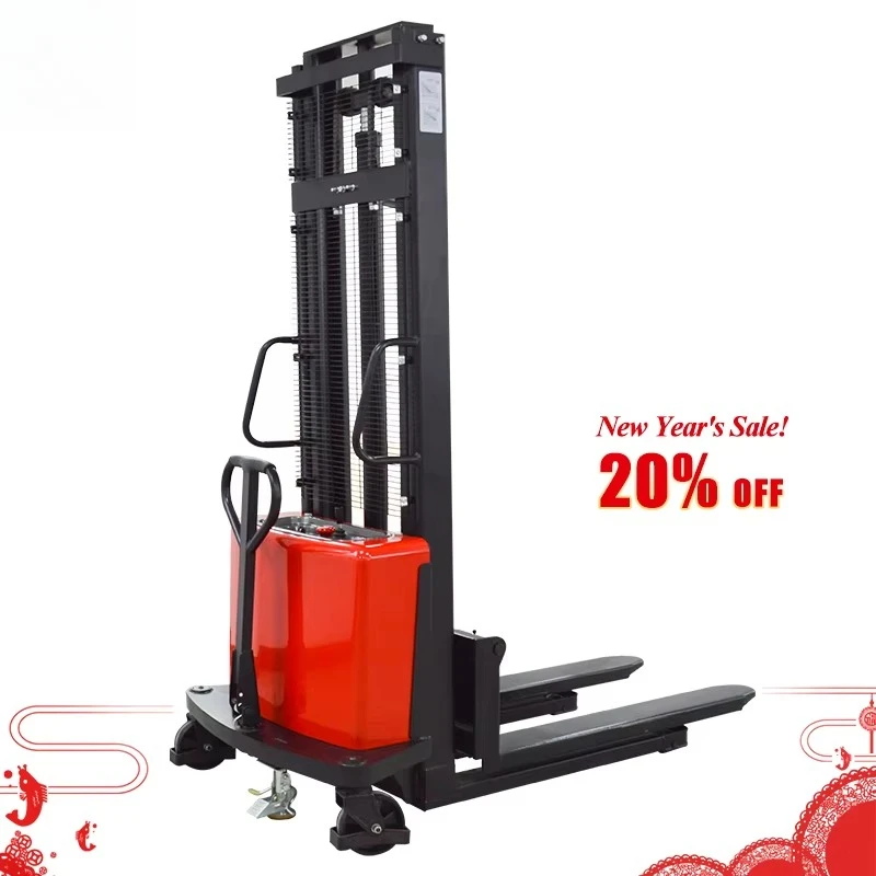 Mini Forklift Semi Electric Pallet Stacker With Large Storage Battery Semi-electric Stacker Hydraulic Pallet Trucks