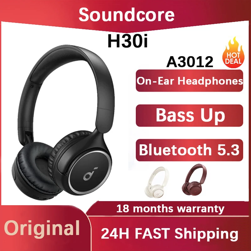 الأصلي العالمي Soundcore H30i اللاسلكية على الأذن سماعات سماعة لاسلكية تعمل بالبلوتوث سماعة سماعات لاسلكية بلوتوث 5.3 سماعة