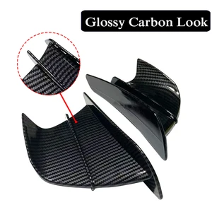 Yan Kanatçıkların aerodinamik kanat deflektör spoyleri vardır, fairing fit için Kawasaki Ninja 650, 400, 300, 250, H2R, ZX14R, ZX10R, ZX6R, Z, a, H2, 1000, SX, 8 en çok satan, kaporta kawasaki zx10r-no. 1