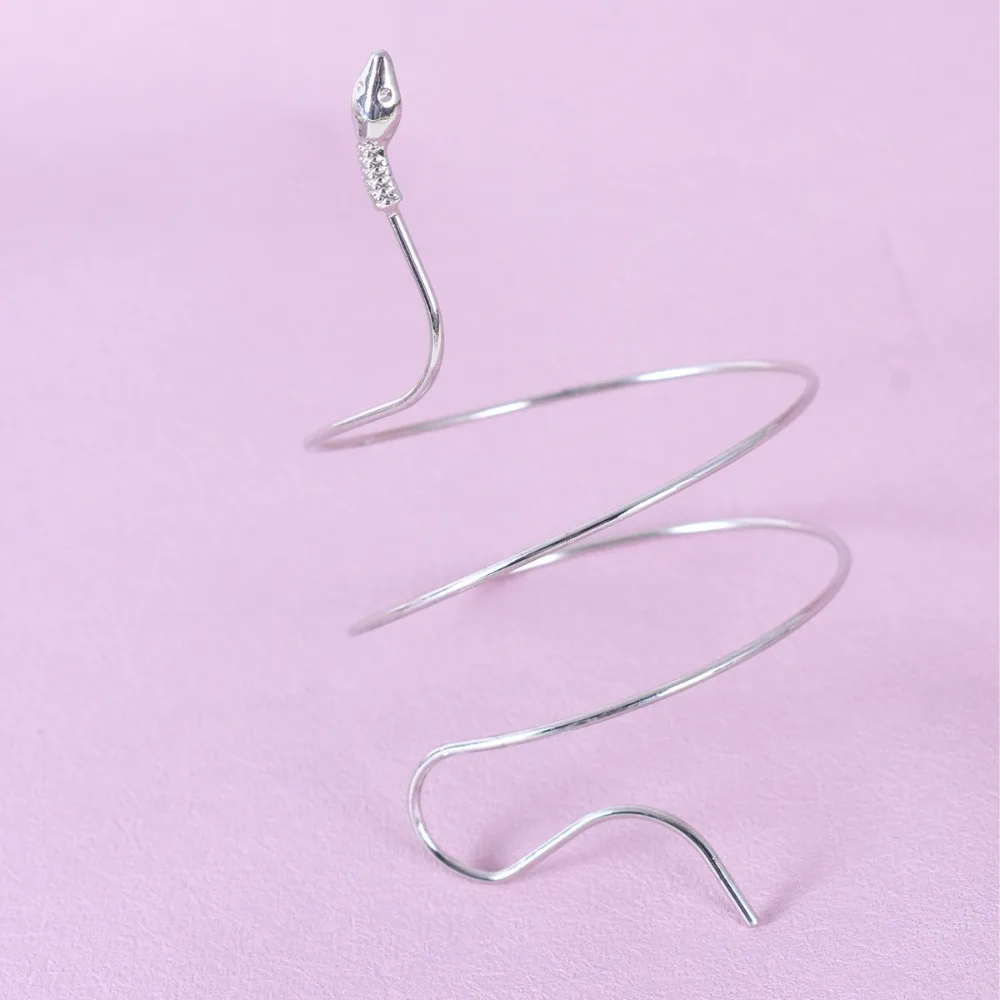 Tribal Chic Wrapped Snake Bracelet Bohemian Style Exaggerated Punk Gothic Jewelry Gift Creative Adjustable Body Bracelet