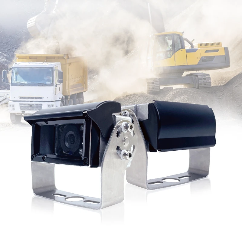 2026 Motorized Auto Shutter Rear View Reverse Backup Camera for Heavy Construction Truck Trailer