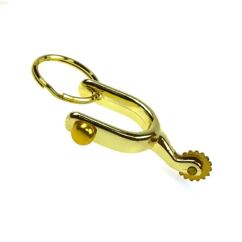Alloy Spur Keychain Equestrian Accessory Unisex Purse Pendant Fashionable Bag Charm Metal Keyring for Bags and Gifts NM