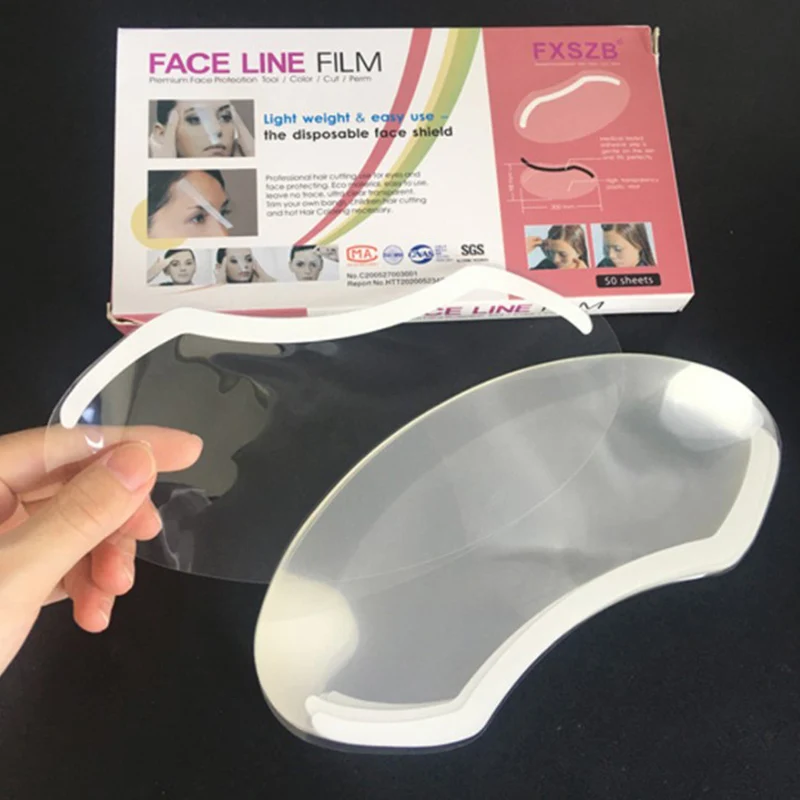 Nouveau kit de protection oculaire transparente pour coiffure (50 pièces) – Masque facial pour teinture et permanente