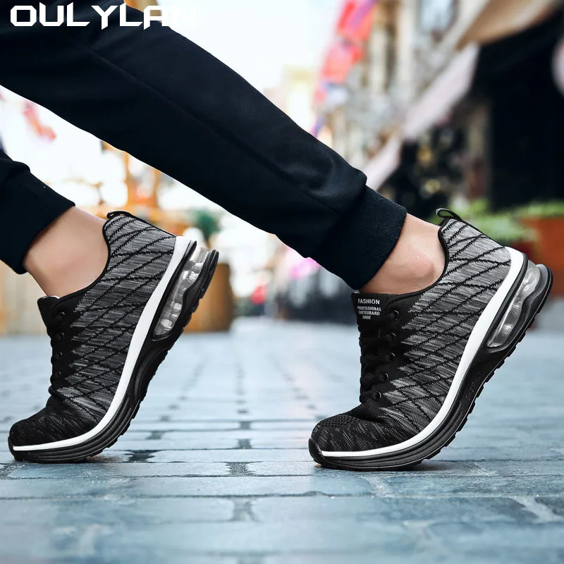 Oulylan Breathable Men Running Shoes Mesh Sports Shoes Women Brand Sneakers Lightweight Casual Tennis Shoes Luxury Male Tenis