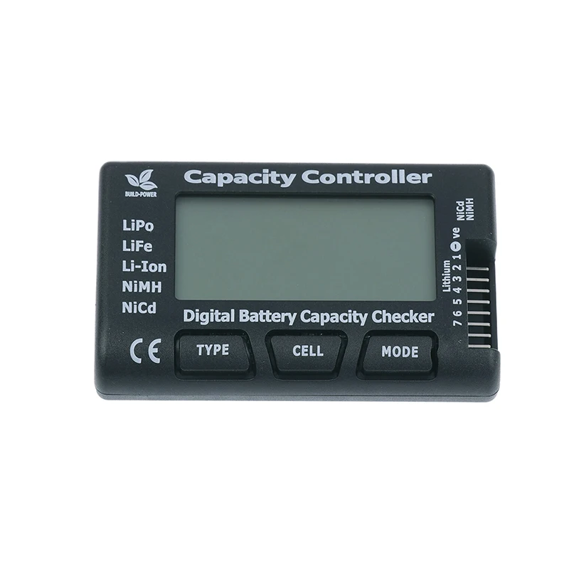 Digital Battery Capacity Checker And Voltage Tester – Compatible With LiPo, Li-ion, NiMH, And NiCd Cells
