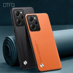 POCO X5 Pro 케이스, 충격 방지 가죽 패턴 커버, POCO X5 Pro X5 프로용 Coque 럭셔리 가죽 케이스