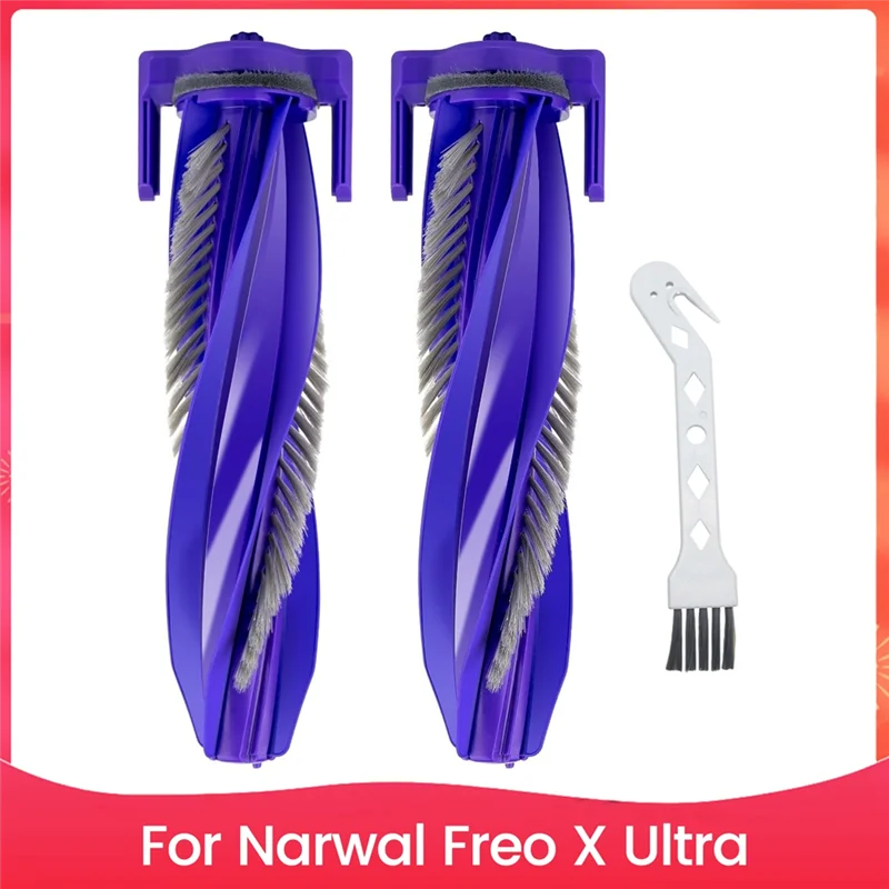 

RMWIN-Main Roller Brush For Narwal Freo X Ultra Robot Vacuum And Mop Combo Replacement Parts Accessory Kit