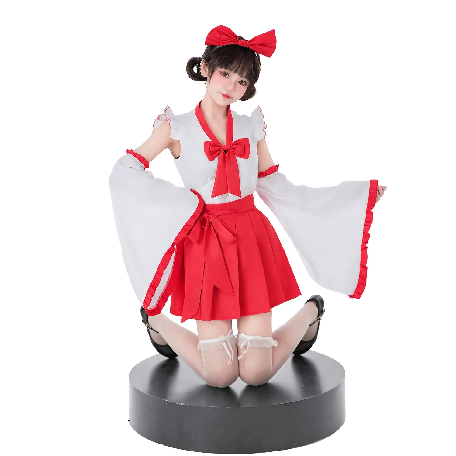 

Japanese Miko Costume Halloween Dance Cosplay Otaku Costume Maid Anime Performance Costume Plus Size Witch