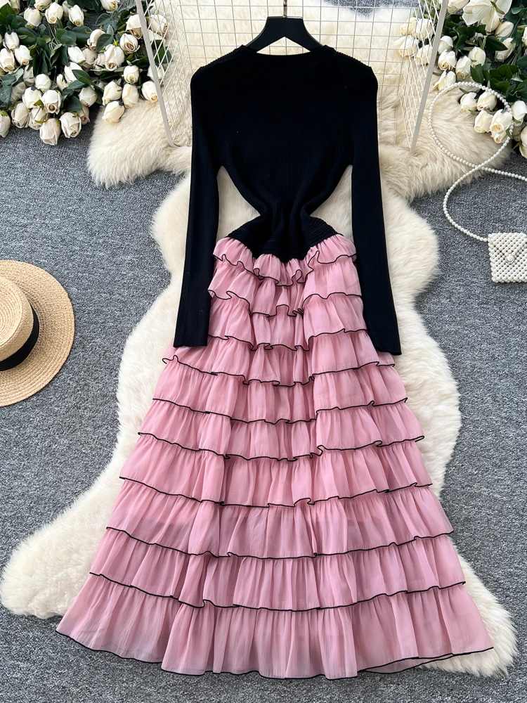 Ele Long Sve Knitte… - image