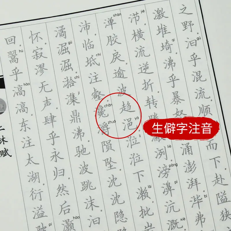 Sima Xiangru Shanglin Fu Full Text With Translation Hard Pen  Copybook Regular Script Adult College Students Tracing And Practic