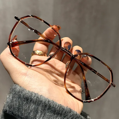 Imagen 2 del producto OKH Gafas de miopía con montura rectangular de tendencia de moda para hombres y mujeres, gafas graduadas para leer