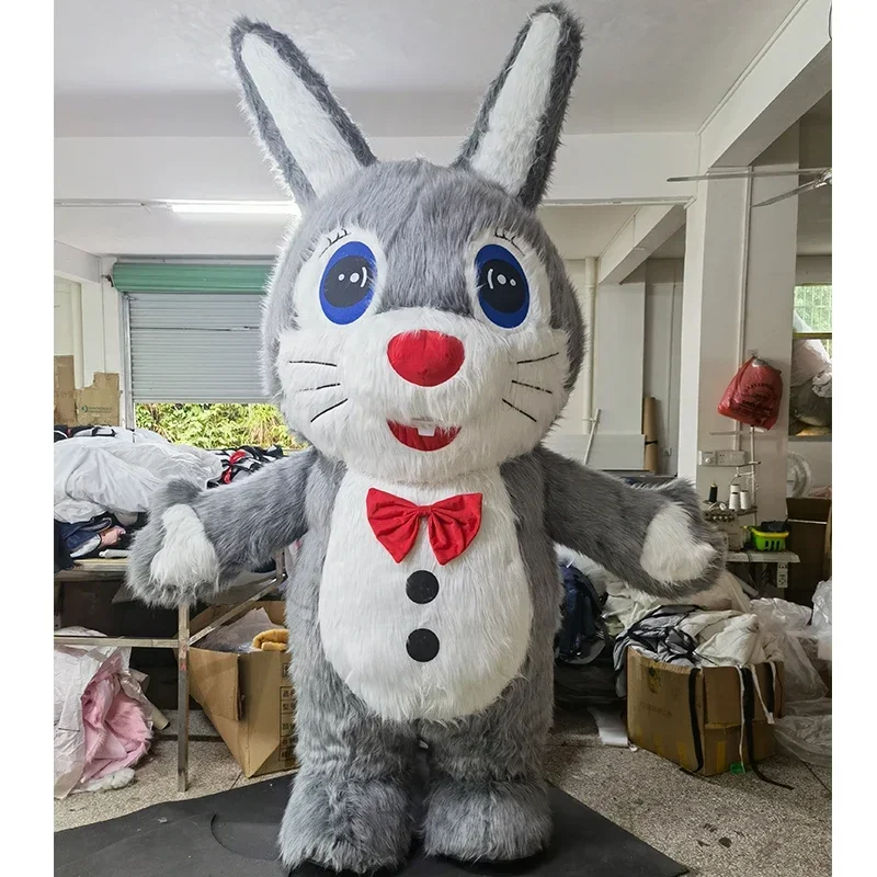 Carino 260cm grande coniglio gonfiabile peluche personaggio dei cartoni animati mascotte Costume vestito operato festa pubblicità cerimonia carnevale animale