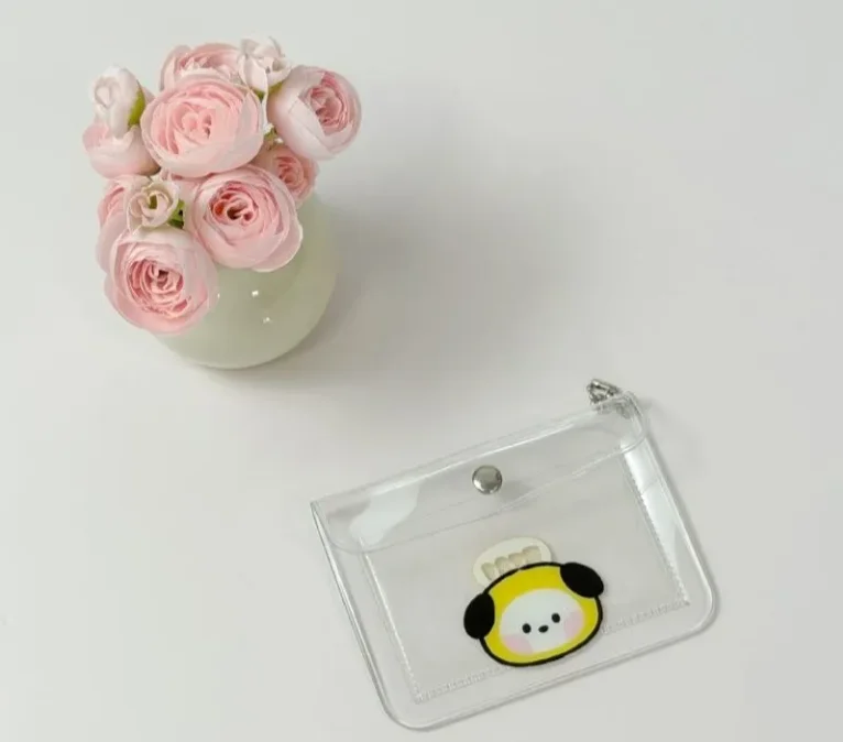 BT21 Transparent Card Pack Student Portable Public Transport Document Bank Card Protection Set Cartoon Wallet view 6