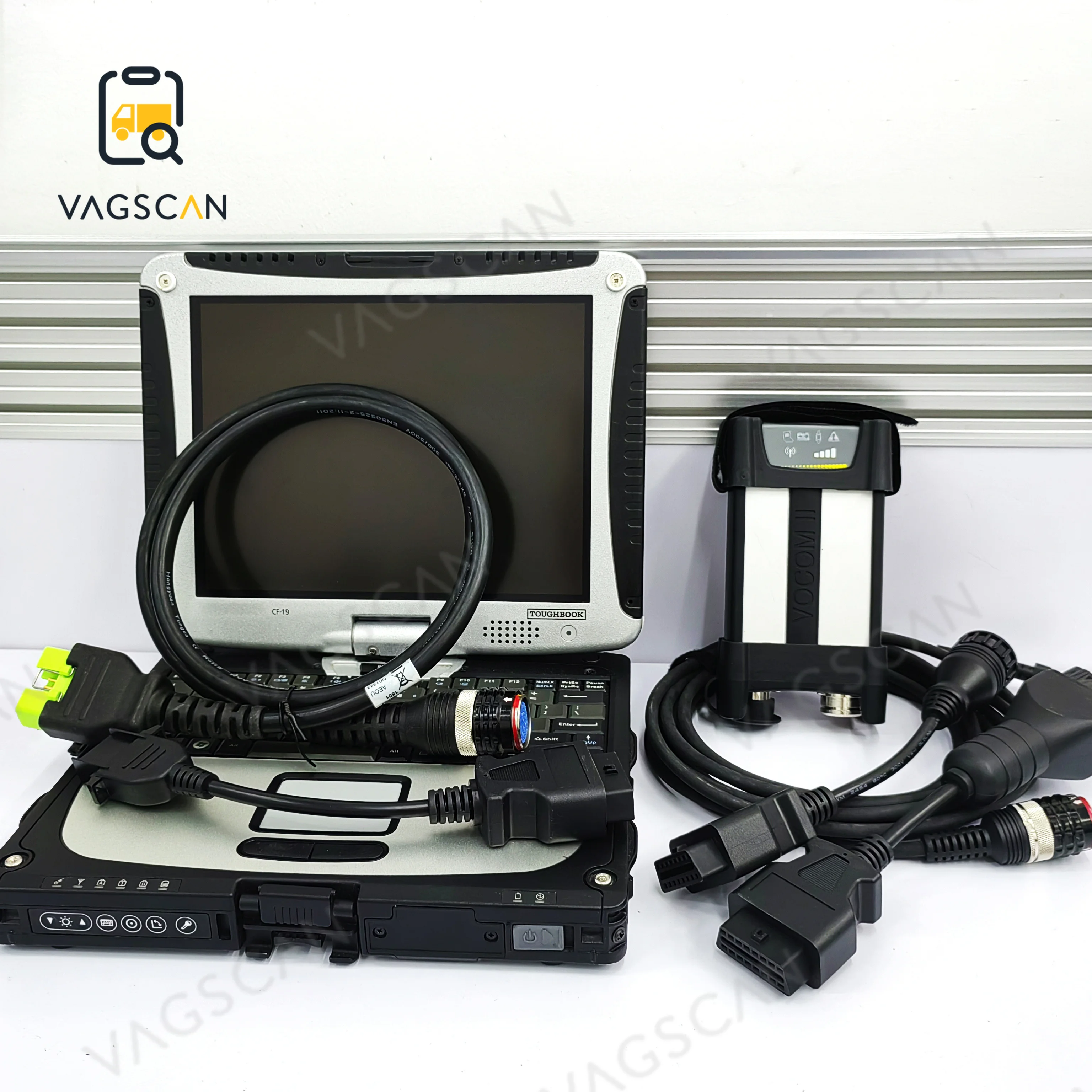 CF19 Laptop For  vocom 2 vocom ii PRO Premium Tech Tool  ppt truck excavator diagnostic Tool for UD/Mack/ Renault V2.8.150