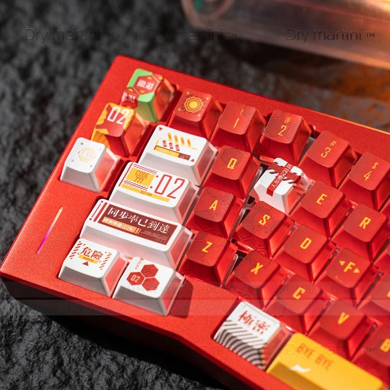 

Unit 2 Theme Keycaps Custom PBT Three-Sided Translucent Keycaps Cherry Profile Cute Sublimation Keycap for Gaming Rainy75 Gifts