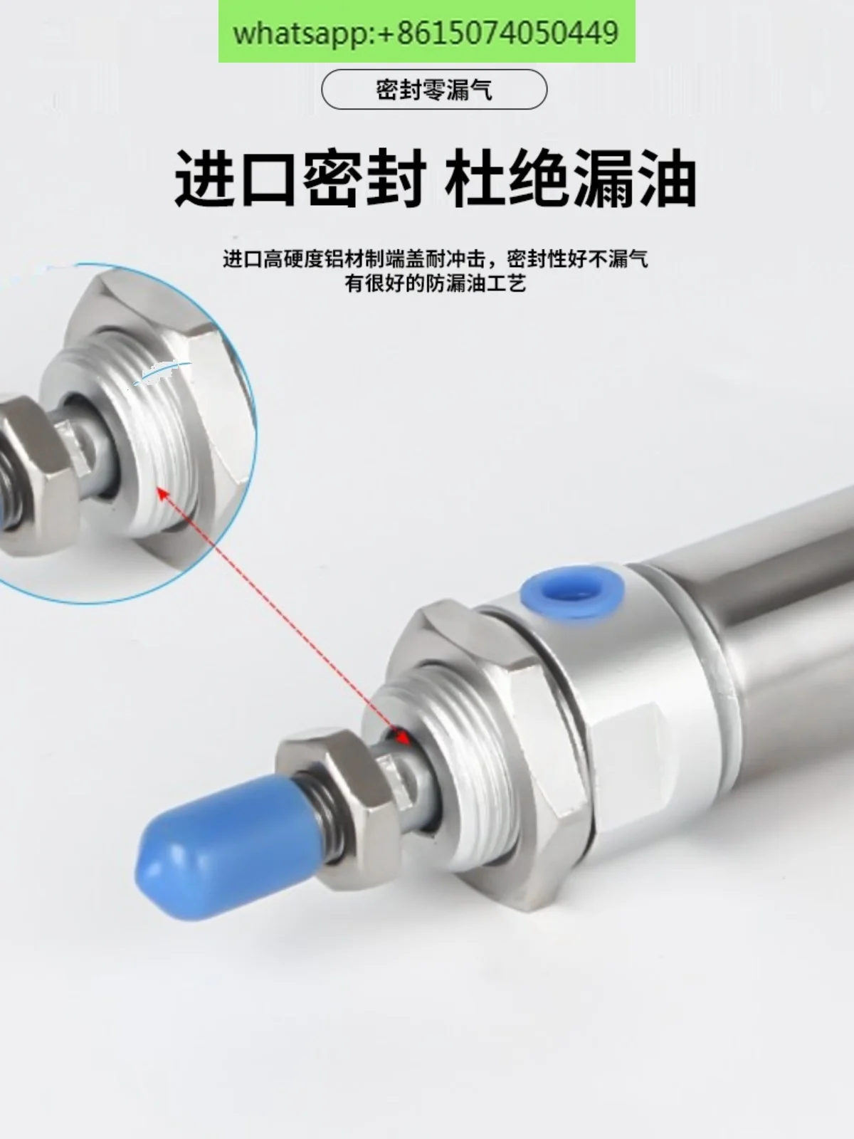 Small pneumatic stainless steel mini cylinder MA16/20/25/32/40/50x75x100x125x150-SCA